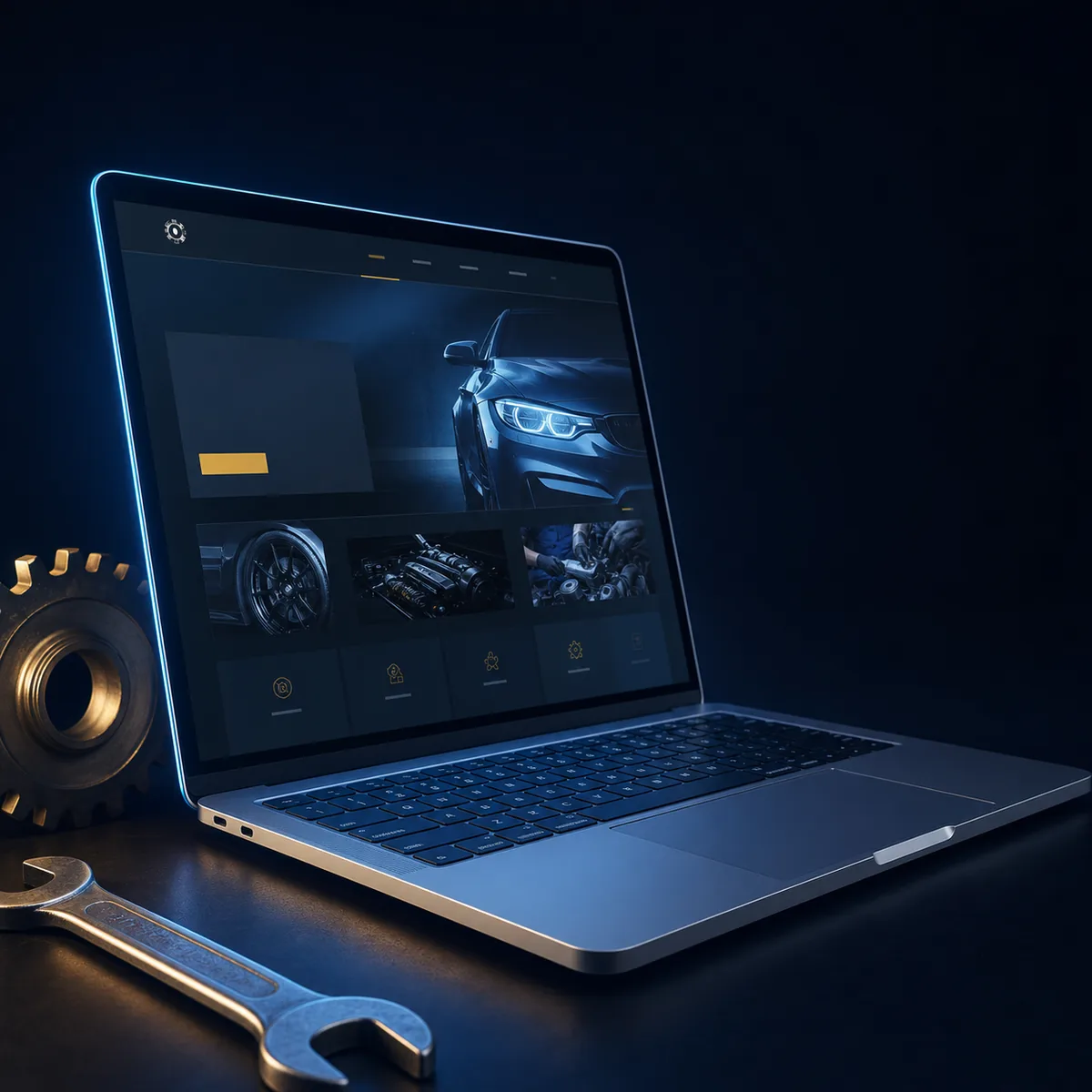 Autowerkstatt-Webseite mit lokalem SEO und Online-Terminbuchung von BroDesigns