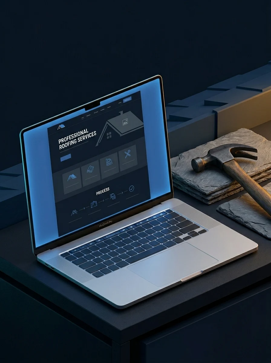 Dachdecker-Webseite mit lokalem SEO und Referenzgalerie von BroDesigns