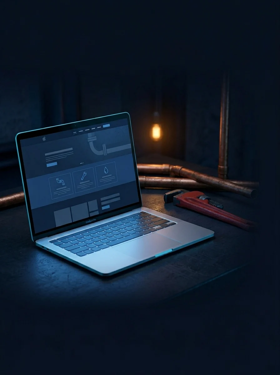 Webdesign für Klempner mit lokaler Google-Sichtbarkeit von BroDesigns