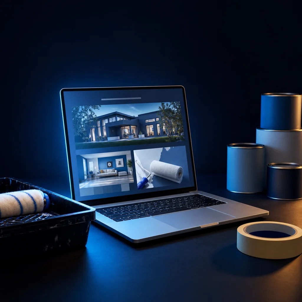 Maler-Webseite mit lokaler Sichtbarkeit bei Google von BroDesigns