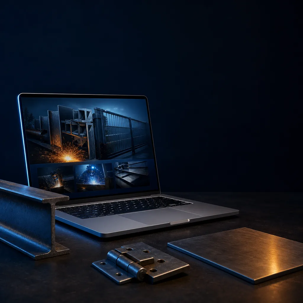 Metallbauer-Webseite mit Referenzgalerie und lokalem SEO von BroDesigns