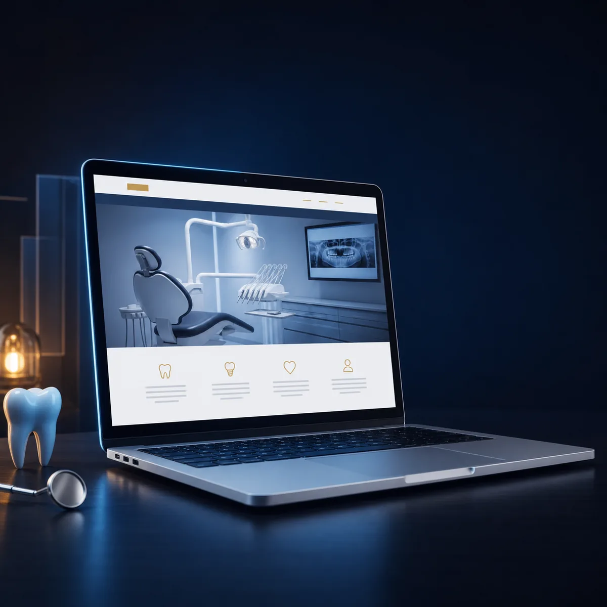 Zahnarzt-Webseite mit lokalem SEO und Online-Terminbuchung von BroDesigns