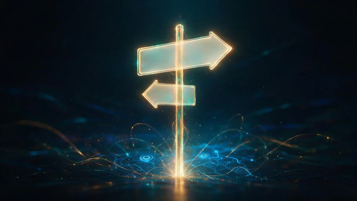 Domain registrieren: Adressschild aus Licht als Symbol für die eigene Internetadresse