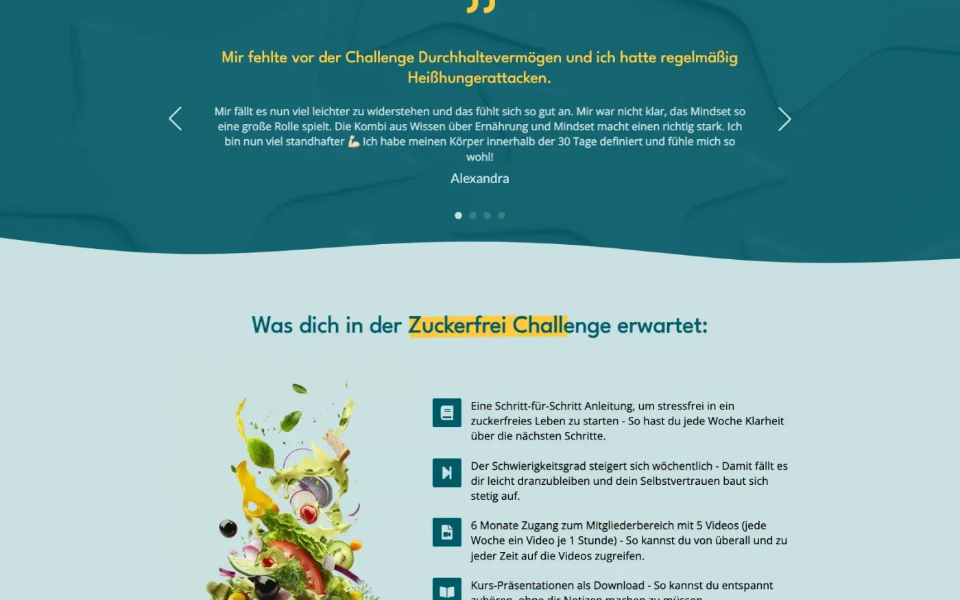 Kundenstimme zur Zuckerfrei Challenge