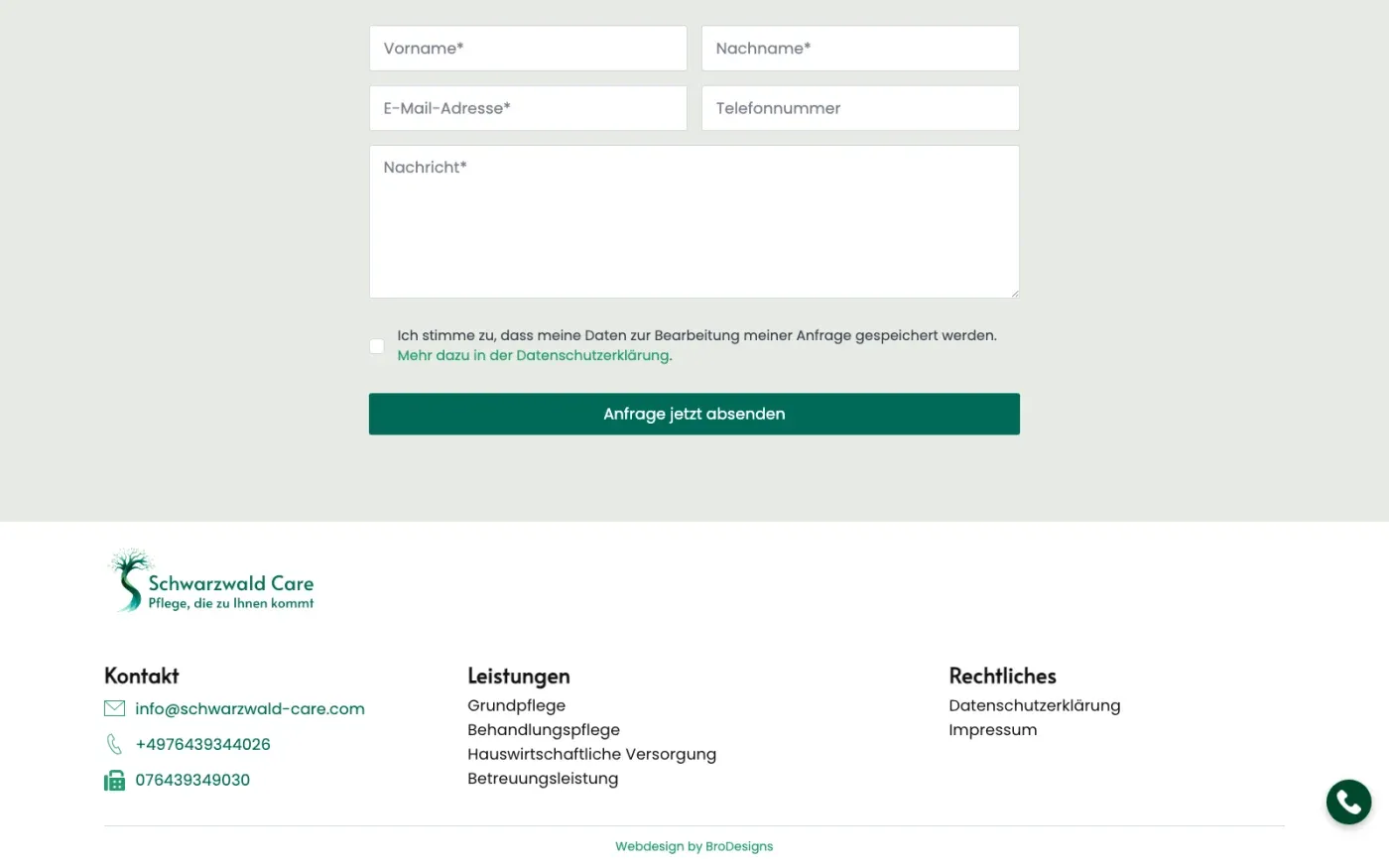 Weitere Inhalte der Startseite