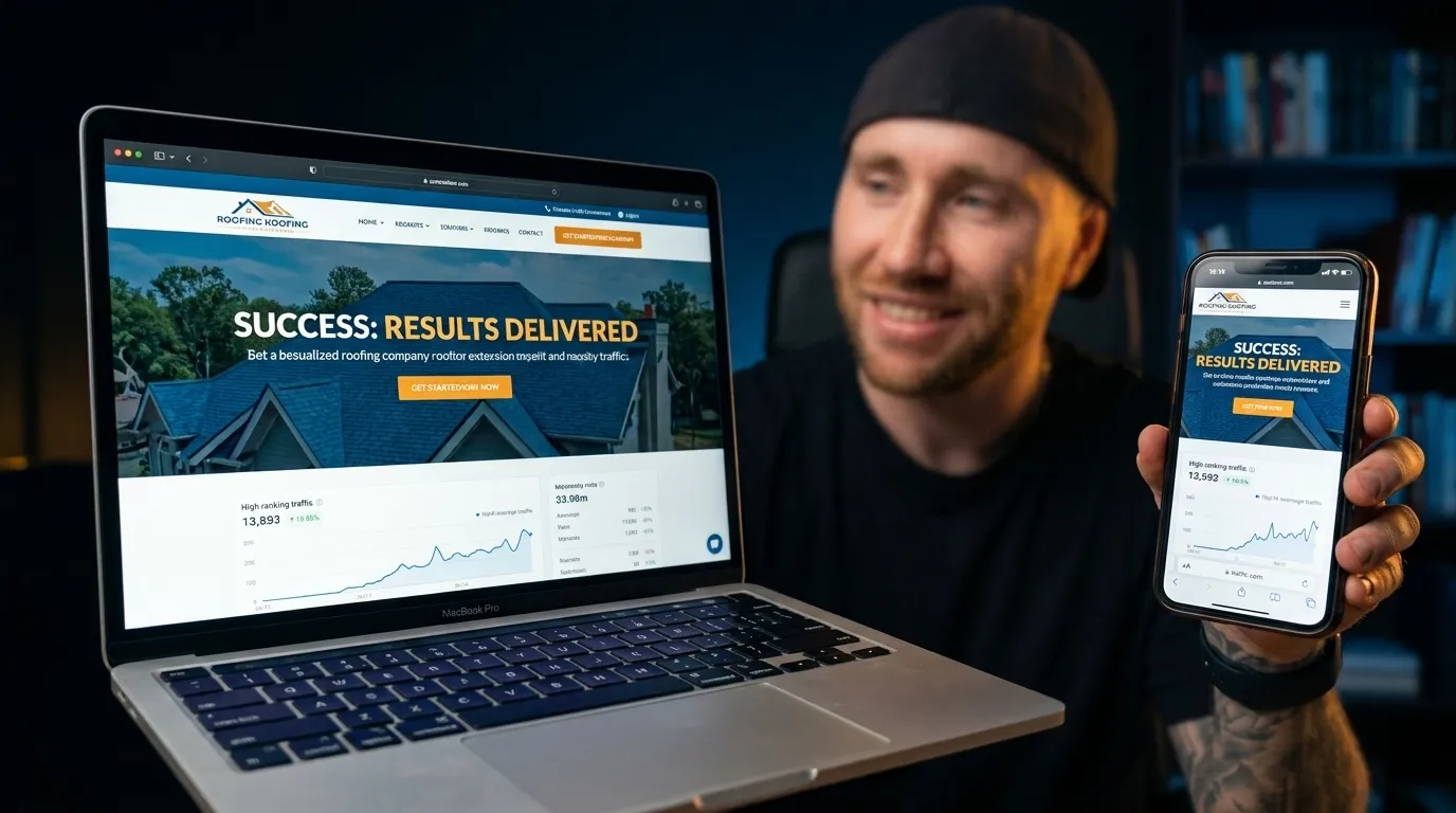 GEO Optimierung Schema mit Verbindungen zwischen Website, Google und KI-Suchmaschinen