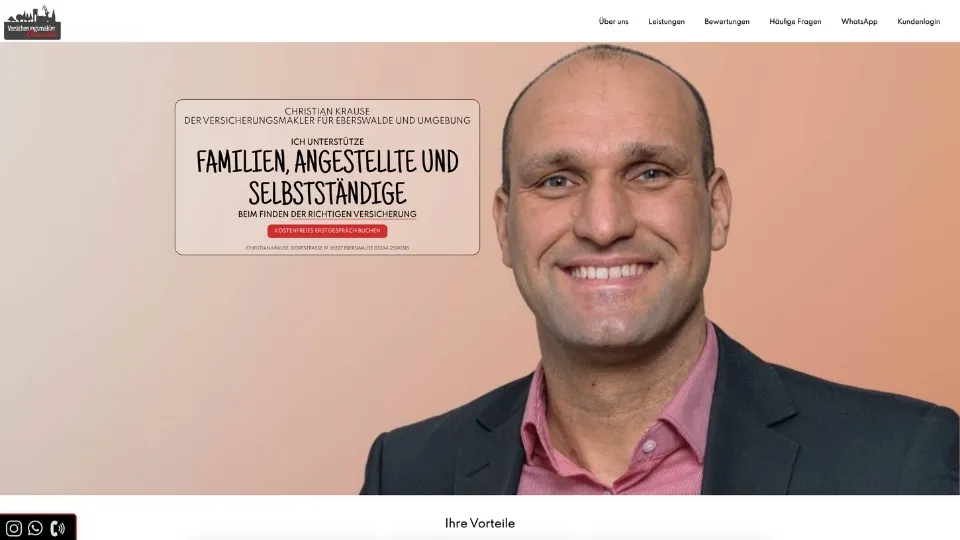 Versicherungsmakler Eberswalde – BroDesigns Referenz