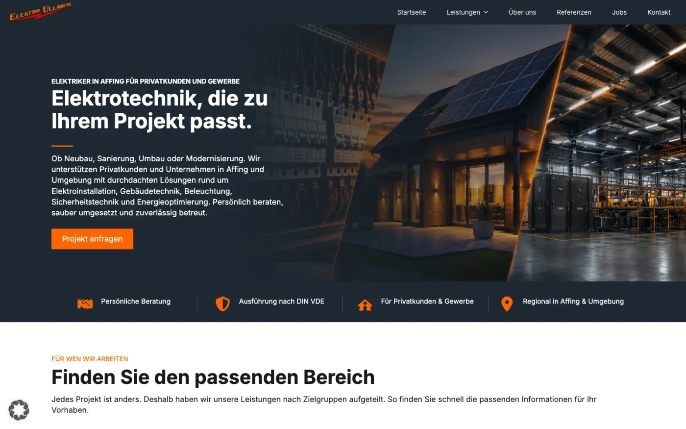 Hero-Bereich ohne Cookie-Banner