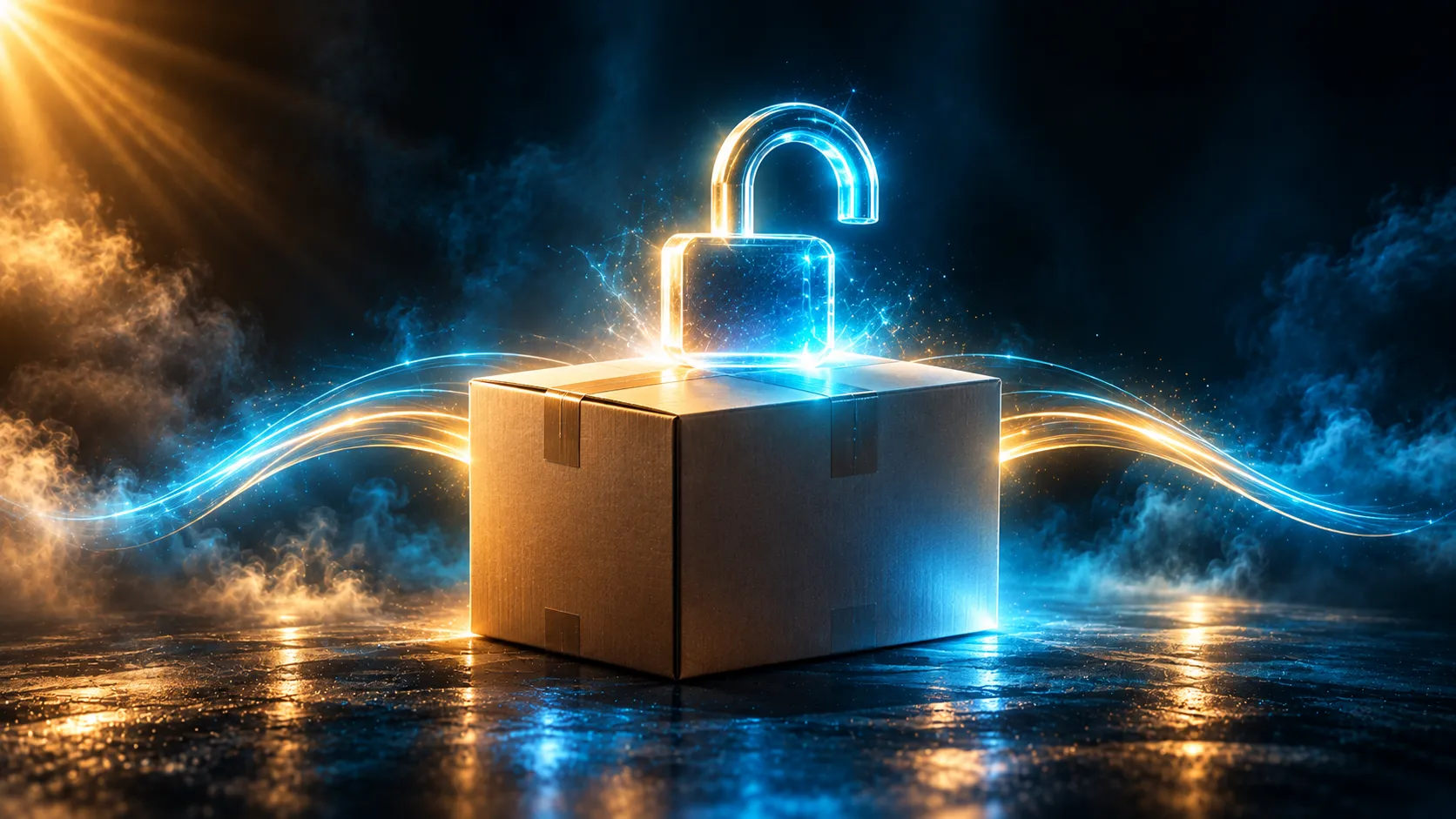 Umzugskarton mit offenem Schloss: Datenexport und Anbieterwechsel bei WordPress oder Wix