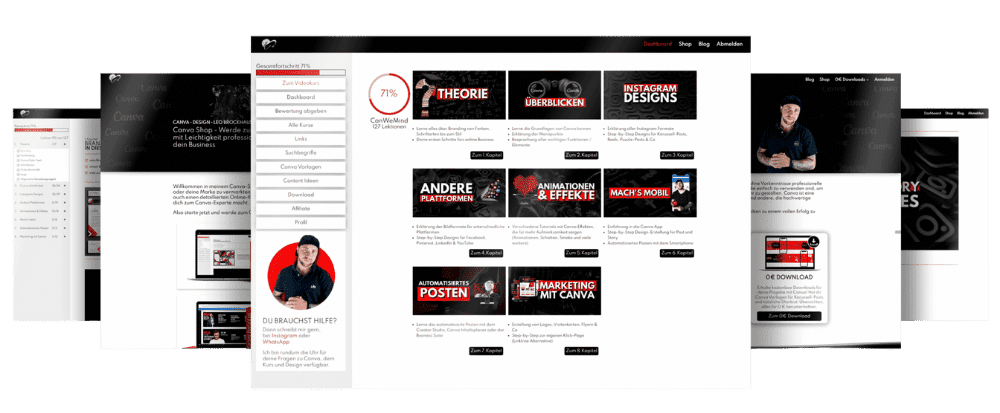 BroDesigns Webseiten  Kursplattformen Header