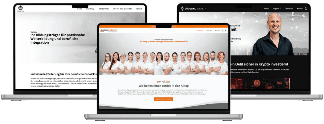 Webdesign für lokale Unternehmen Header