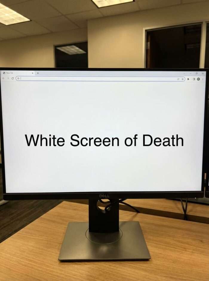 WordPress weie Seite